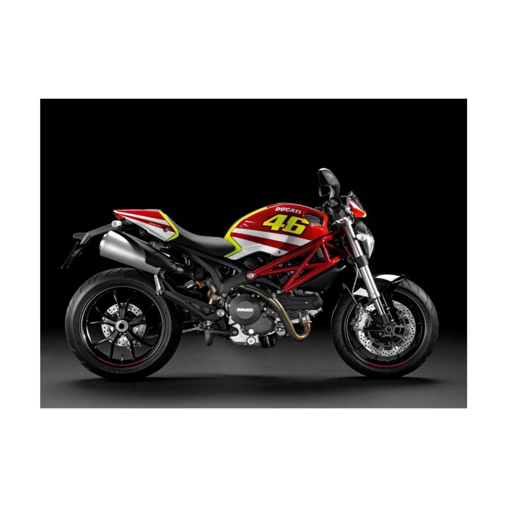 Ducati Monster Rossi Motorrad Aufkleber Gelb Und Weib - Star Sam