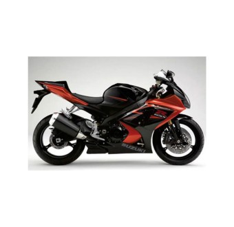 Adesivi Per Moto Suzuki GSXR 1000 Anno 2007 Rosso e Nero - Star Sam