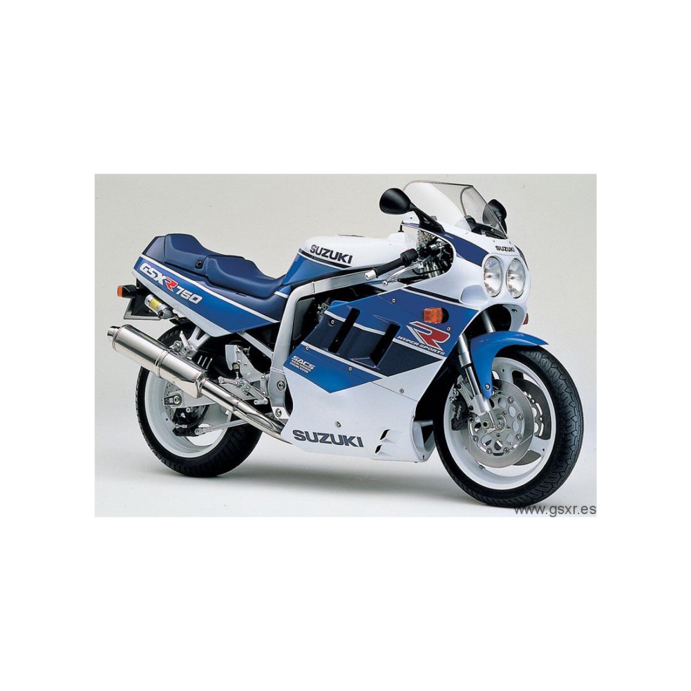 Suzuki GSXR 750 Motorbike Stickers 1990 Blue-White - Star Sam