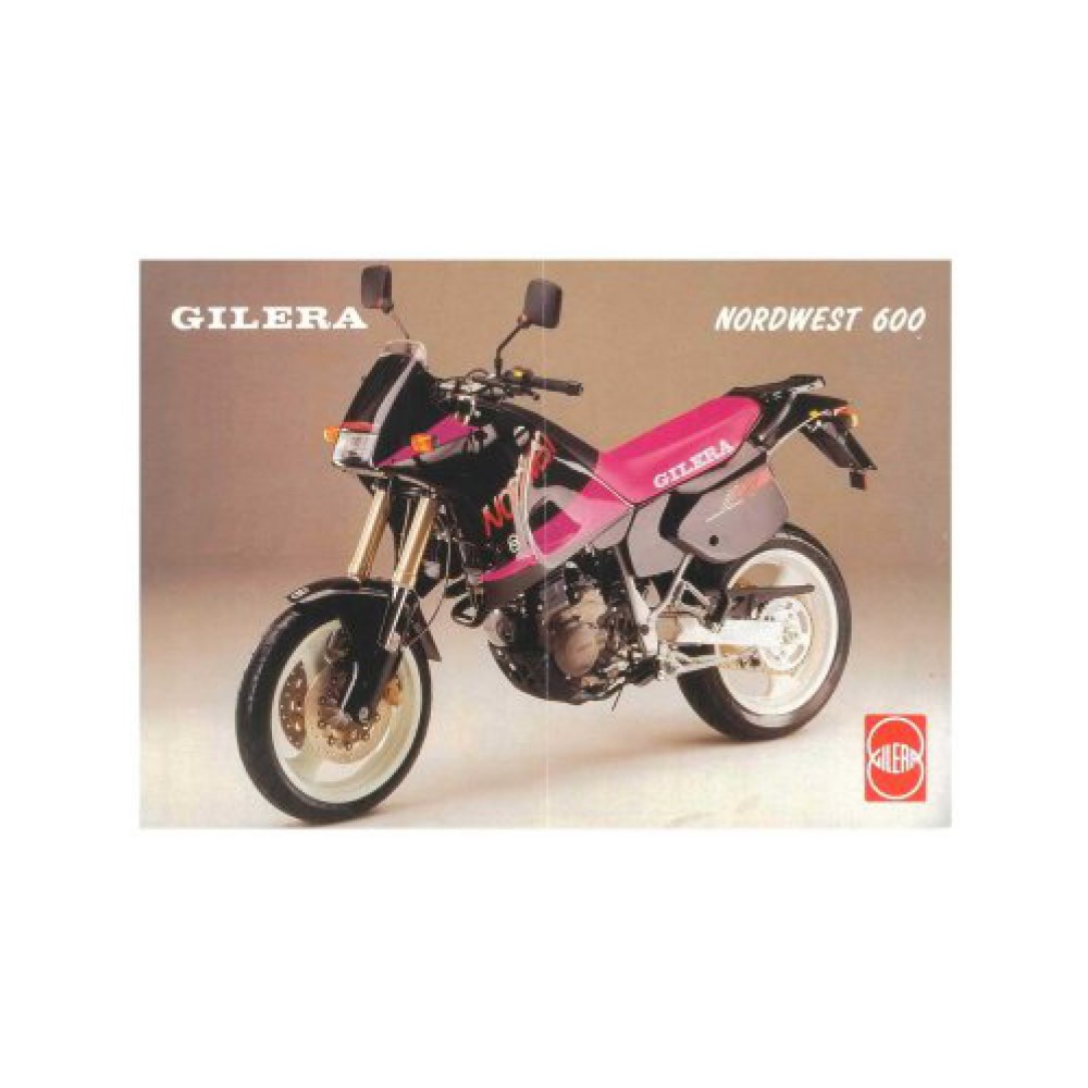 Gilera SuperMotard NORDWEST 600 Motorrad Aufkleber Rosa - Star Sam