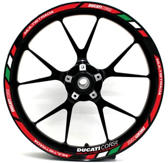 Pegatinas llantas Moto Ducati Corse Multistrada Italia - Star Sam