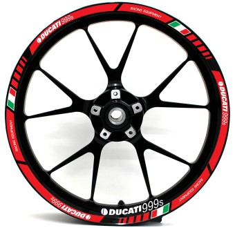 Autocolantes para jantes de Moto Ducati 999S Racing Equipment - Star Sam