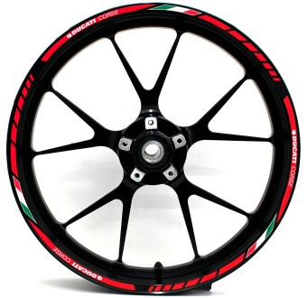 Autocolantes para Aros de Motocicleta Ducati Corse Italia 2 - Star Sam