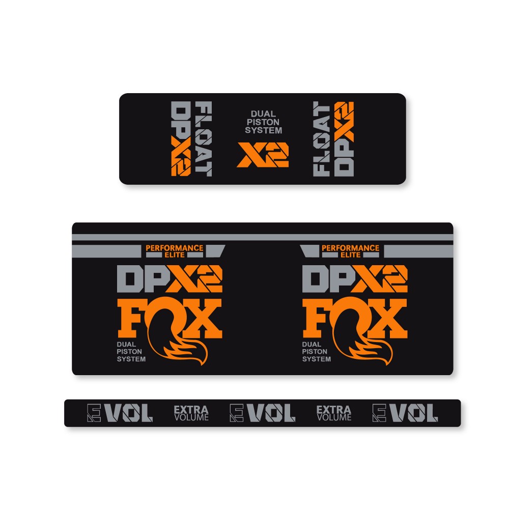 Naklejki rowerowe Fox DPX2 Performance Elite 2021 - Star Sam