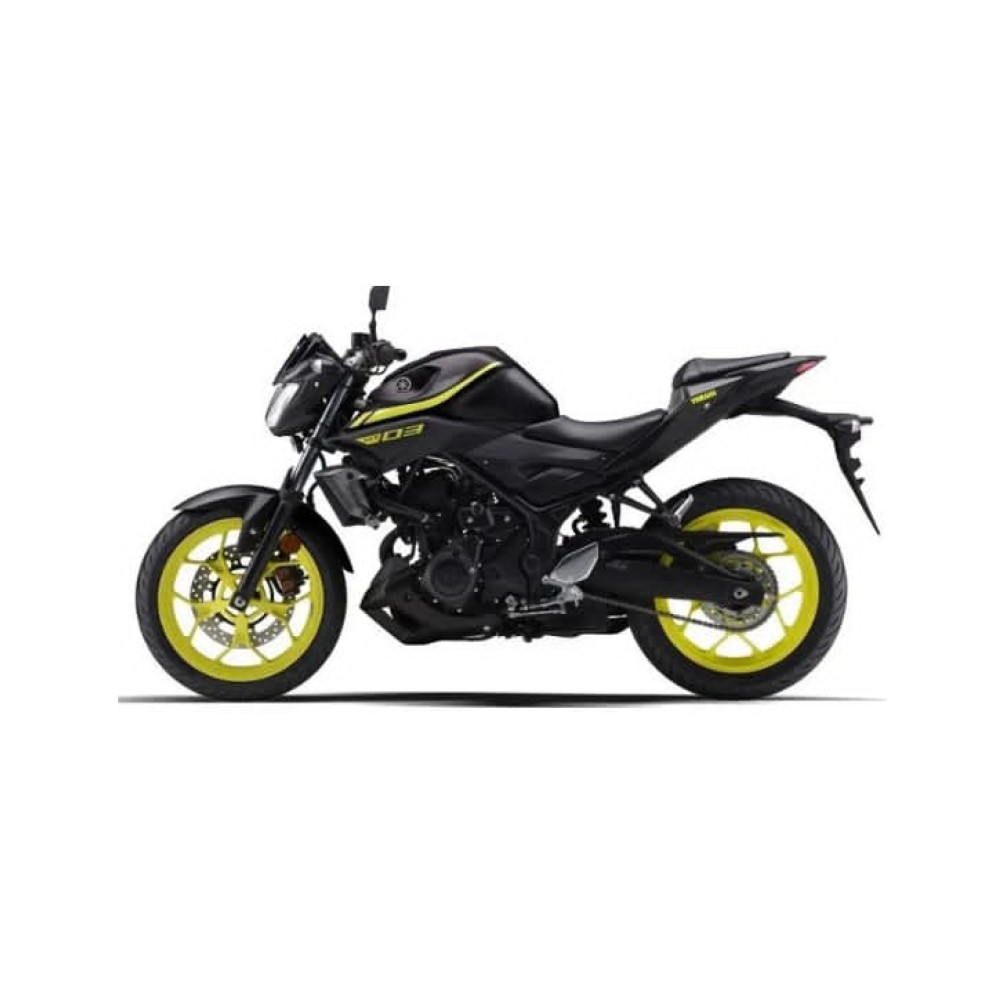 Yamaha MT 03 Motorrad Aufkleber Jahr 2018-19 Schwarz - Star Sam