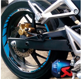 Adesivi Per Cerchi di Moto Suzuki Bandit Modello 5 - Star Sam