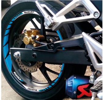 Autocollants Pour Jantes De Motos Sport Suzuki 600F - Star Sam