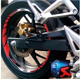 Autocollants Pour Jantes De Motos BMW S1000RR Modele 6 - Star Sam