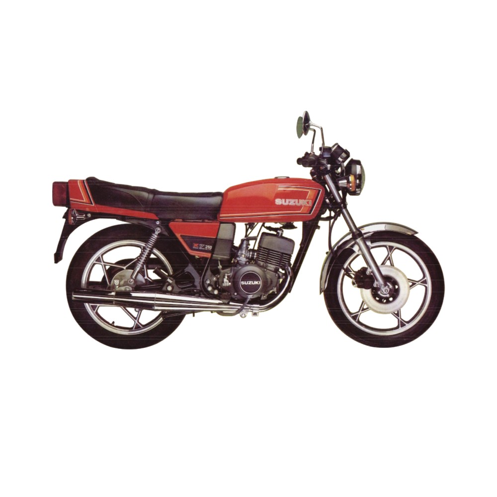 Naklejki na motocykle Suzuki GT 250 X7 Red - Star Sam
