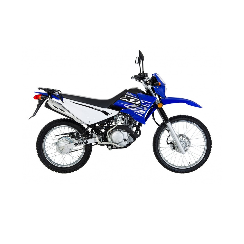 Adesivo Moto Trilha Yamaha Xtz 125 Caveira Azul 0,20mm 070