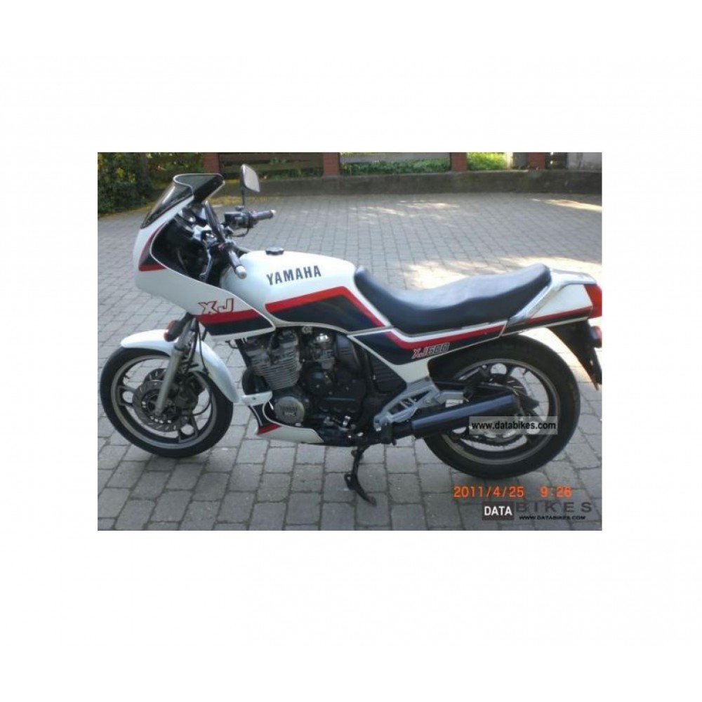 Naklejki na motocykle Yamaha XJ 600 White 1987 1990 - Star Sam