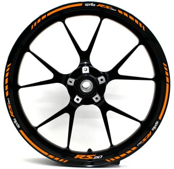 Aprilia RS 50 Rims Motorbike Stickers Choose Colour - Star Sam