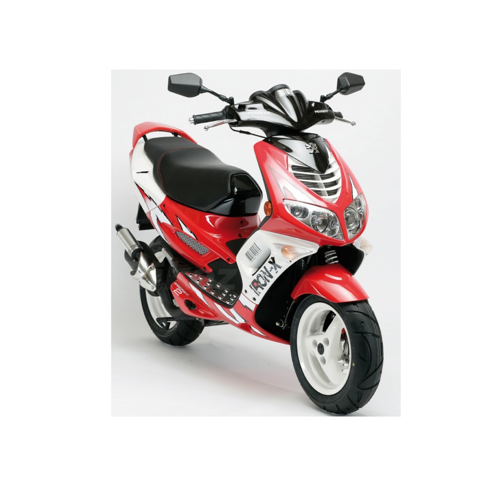 Scooter Motorbike compatible sticker kit Peugeot Speedfight 2 iron-x