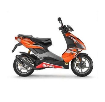 Aprilia SR 50 2009 Orange Farbe Motorrad Aufkleber  - Star Sam