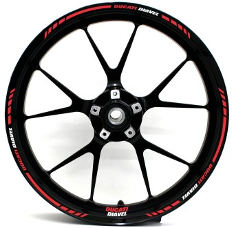 Ducati Diavel Motorbike Rim Stickers Choose Colour - Star Sam