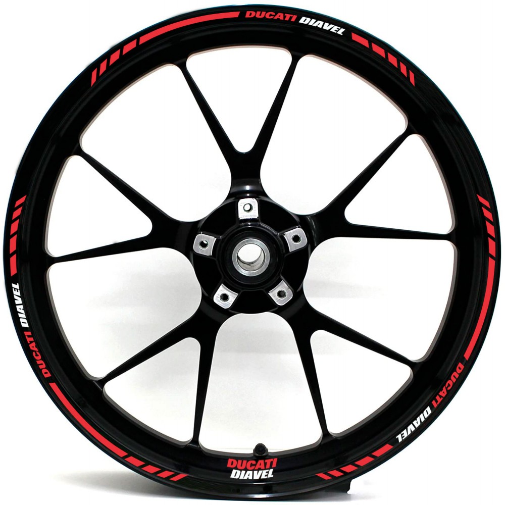 Pegatinas Para Llantas De Moto Ducati Diavel Elige Color - Star Sam