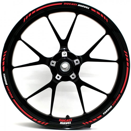 Pegatinas Para Llantas De Moto Ducati Diavel Elige Color - Star Sam