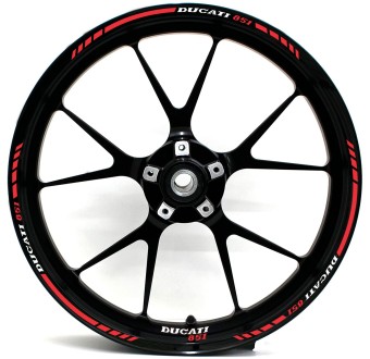 Ducati 851 Motorbike Rim Stickers Choose Colour - Star Sam