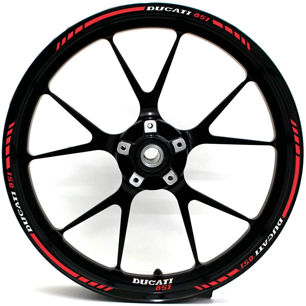 Pegatinas Para Llantas De Moto Ducati 851 Elige Color - Star Sam