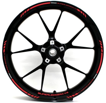 Autocollants Pour Jantes De Motos Ducati Superleggera V4 - Star Sam