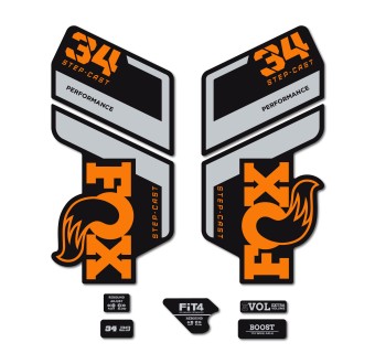 Stickers Pour Velo Fourche Fox Float 34 SC Performance 2022 - Star Sam