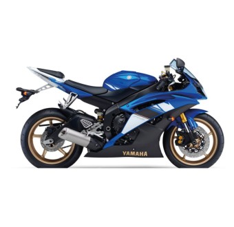 Αυτοκόλλητα μοτοσικλέτας Yamaha YZF R6 Έτος 2008 Μπλε - Star Sam