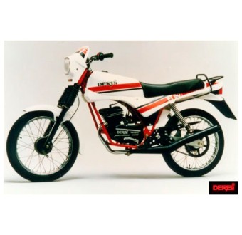 Autocolantes de Motos Derbi RC 125 & 250 Preto & Branco - Star Sam