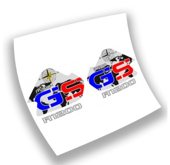 BMW GS 1200 R 2016 Mod2 Motorbike Sticker Blue-Red  - Star Sam