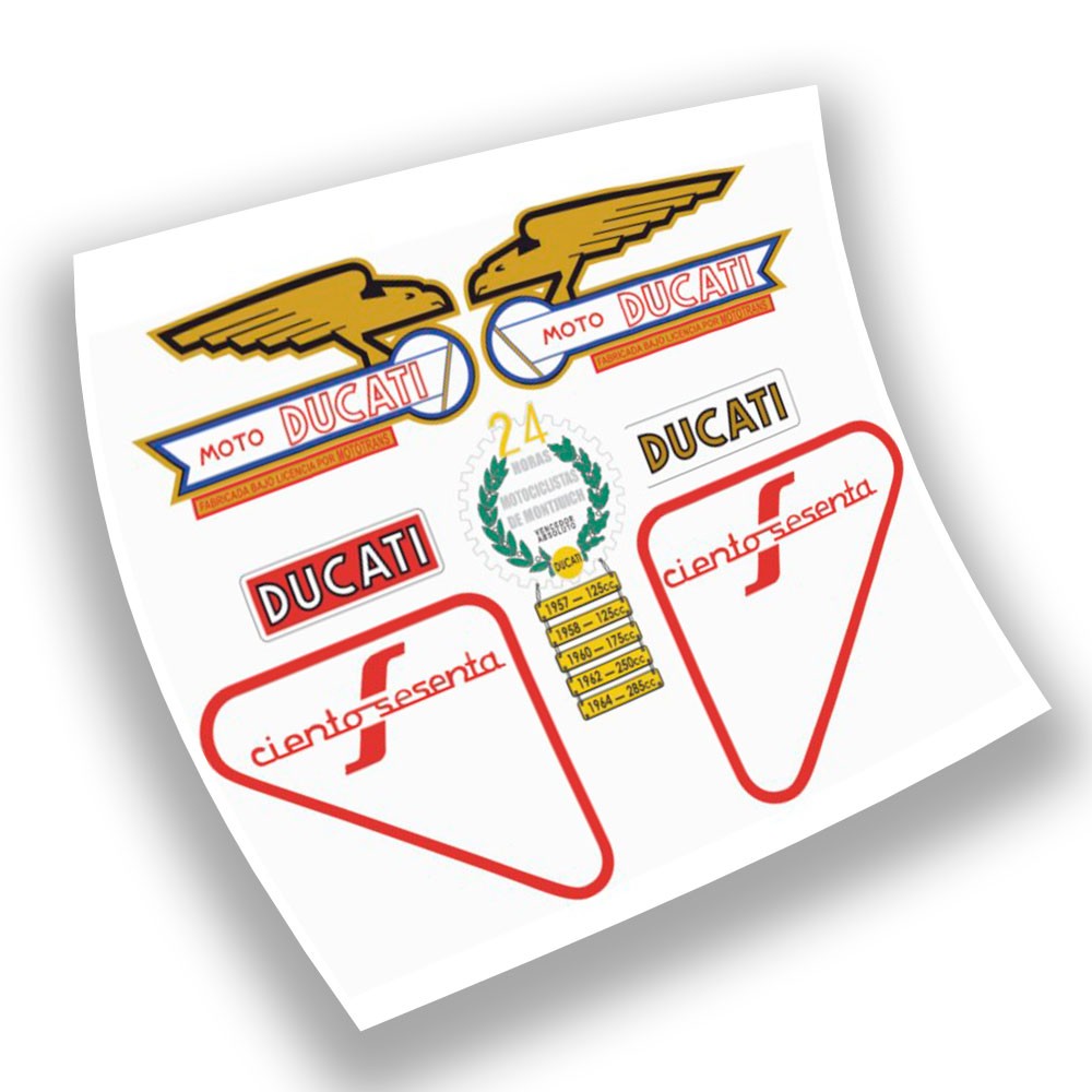 Autocollants Pour Motos Ducati 160 SPORT Set de Stickers - Star Sam