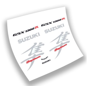 Suzuki Hayabusa 1300R Motorbike Stickers 2001 Black - Star Sam