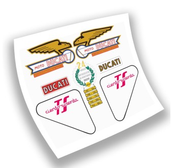 Autocollants Pour Motos Ducati 160 TS Set de Stickers - Star Sam