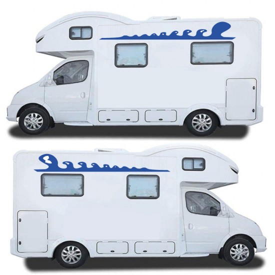 Autocolante para caravanas Listras laterais Sea Waves - Star Sam