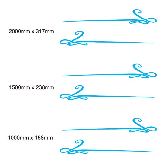 Autocolantes De Caravana Sidestripes Cor Azul Claro - Star Sam