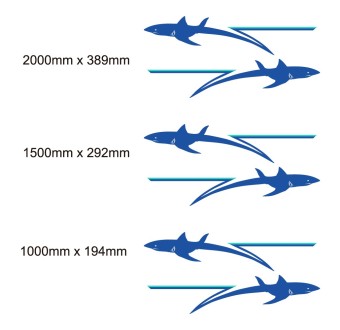 Autocolantes De Caravana Com O Desenho Shark - Star Sam