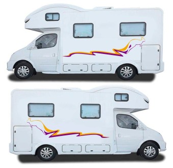 Animal Themed Caravan Sticker Set Mod.4 - Star Sam