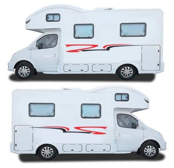 Caravan Sticker Set Abstract Style Mod.40 - Star Sam