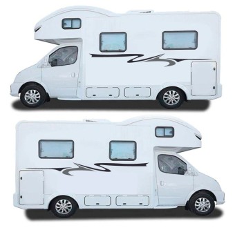 Caravan Sticker Set Abstract Style Mod.41 - Star Sam