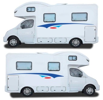 Set Autocollants Caravan Style Abstrait  Mod.42 - Star Sam