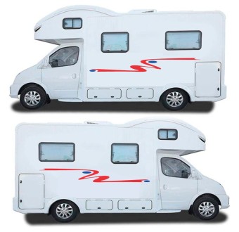 Caravan Sticker Set Abstract Style Mod.44 - Star Sam