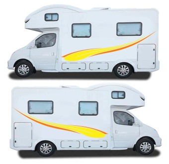 Caravan Sticker Set Abstract Style Mod.47 - Star Sam