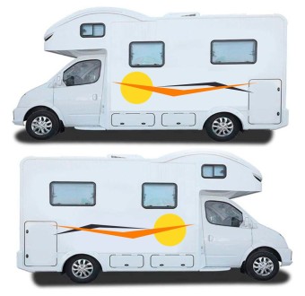 Caravan Sticker Set Abstract Style Mod.50 - Star Sam