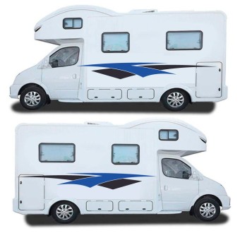 Caravan Sticker Set Abstract Style Mod.54 - Star Sam