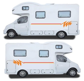 Caravan Sticker Set Abstract Style Mod.57 - Star Sam