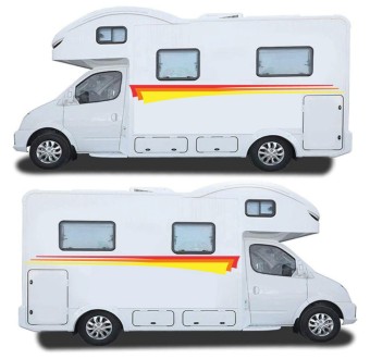 Caravan Sticker Set Abstract Style Mod.58 - Star Sam