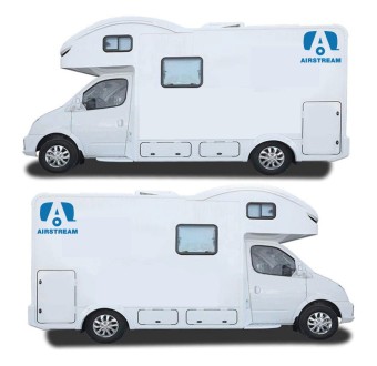 Set Di Adesivi Airstream Caravan - Star Sam