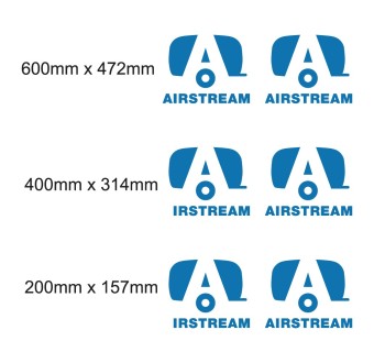 Airstream Wohnwagen Aufkleber Set - Star Sam