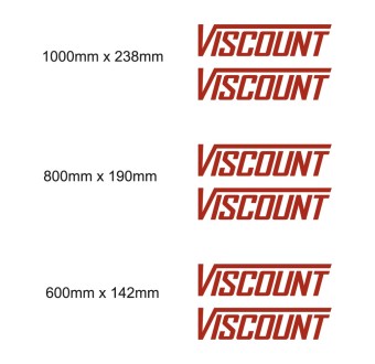 Viscount Caravan Stickers Set - Star Sam