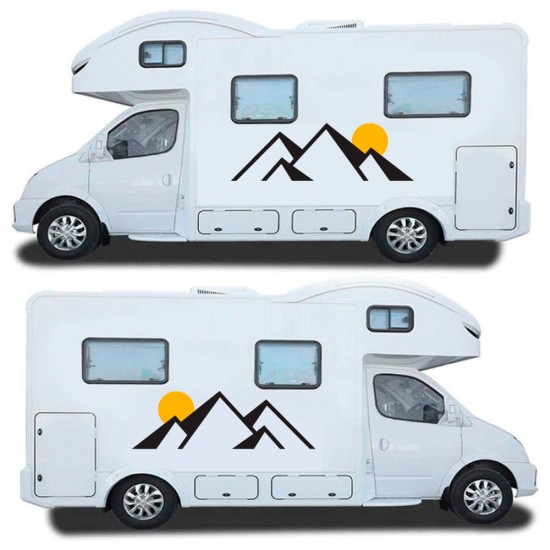 Set Autocollants De Style Abstrait Pour Caravanes Mod.61 - Star Sam