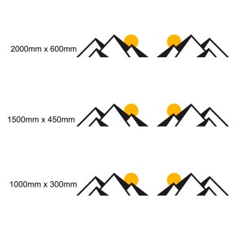 Set Autocollants De Style Abstrait Pour Caravanes Mod.61 - Star Sam