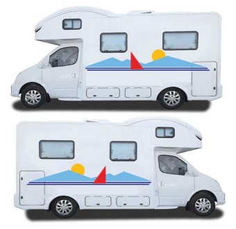 Maritime Themed Caravan Sticker Set Mod.10 - Star Sam